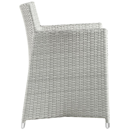 Modway Furniture Junction 7 Piece Outdoor Patio Dining Set by Modway - EEI-1750-BRN-WHI-SET