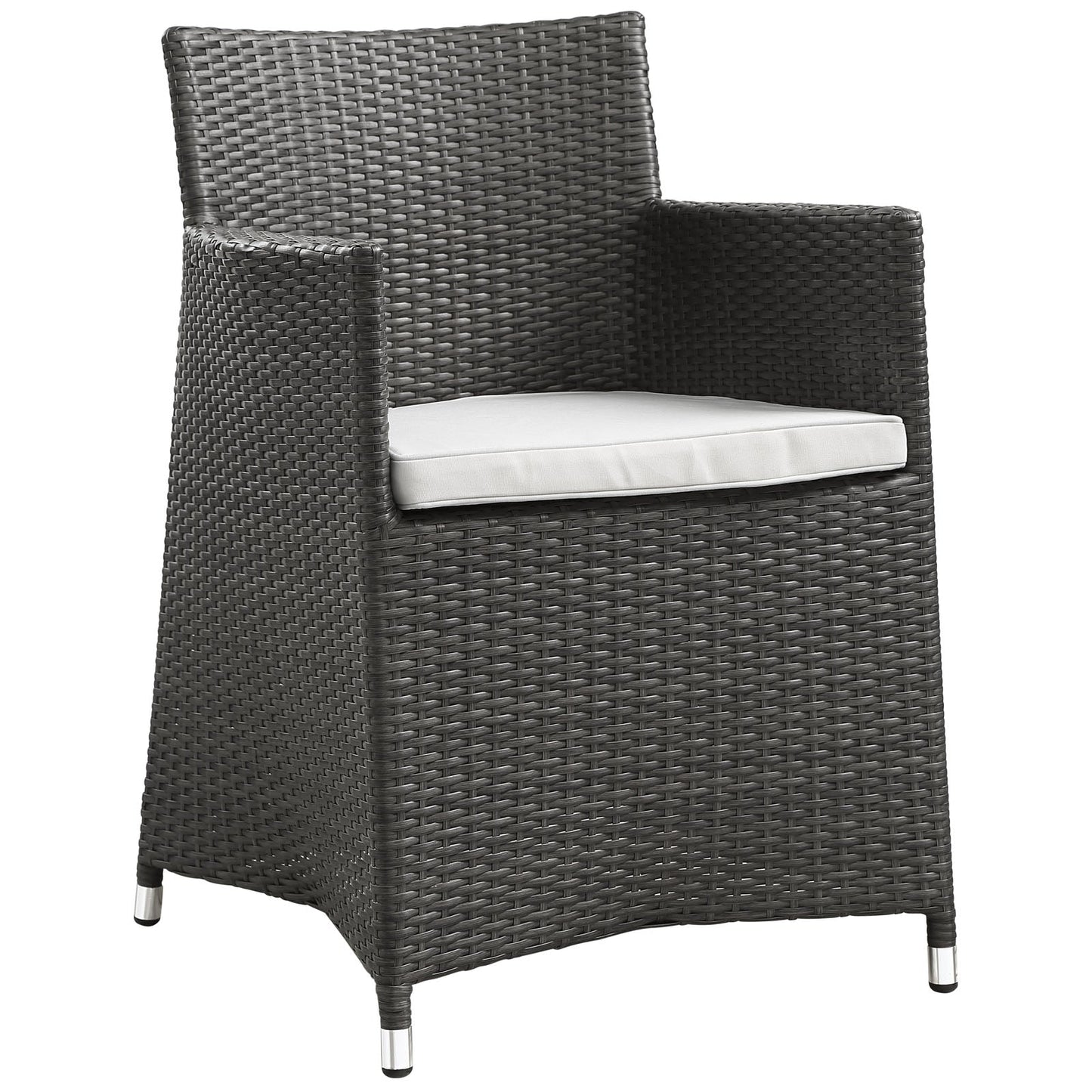 Modway Furniture Junction 5 Piece Outdoor Patio Dining Set - EEI-1760-GRY-WHI-SET