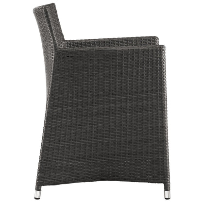 Modway Furniture Junction 5 Piece Outdoor Patio Dining Set - EEI-1760-GRY-WHI-SET