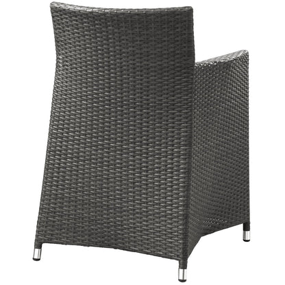Modway Furniture Junction 5 Piece Outdoor Patio Dining Set - EEI-1760-GRY-WHI-SET