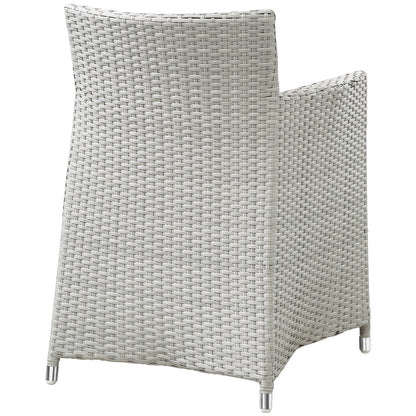 Modway Furniture Junction 5 Piece Outdoor Patio Dining Set - EEI-1760-GRY-WHI-SET