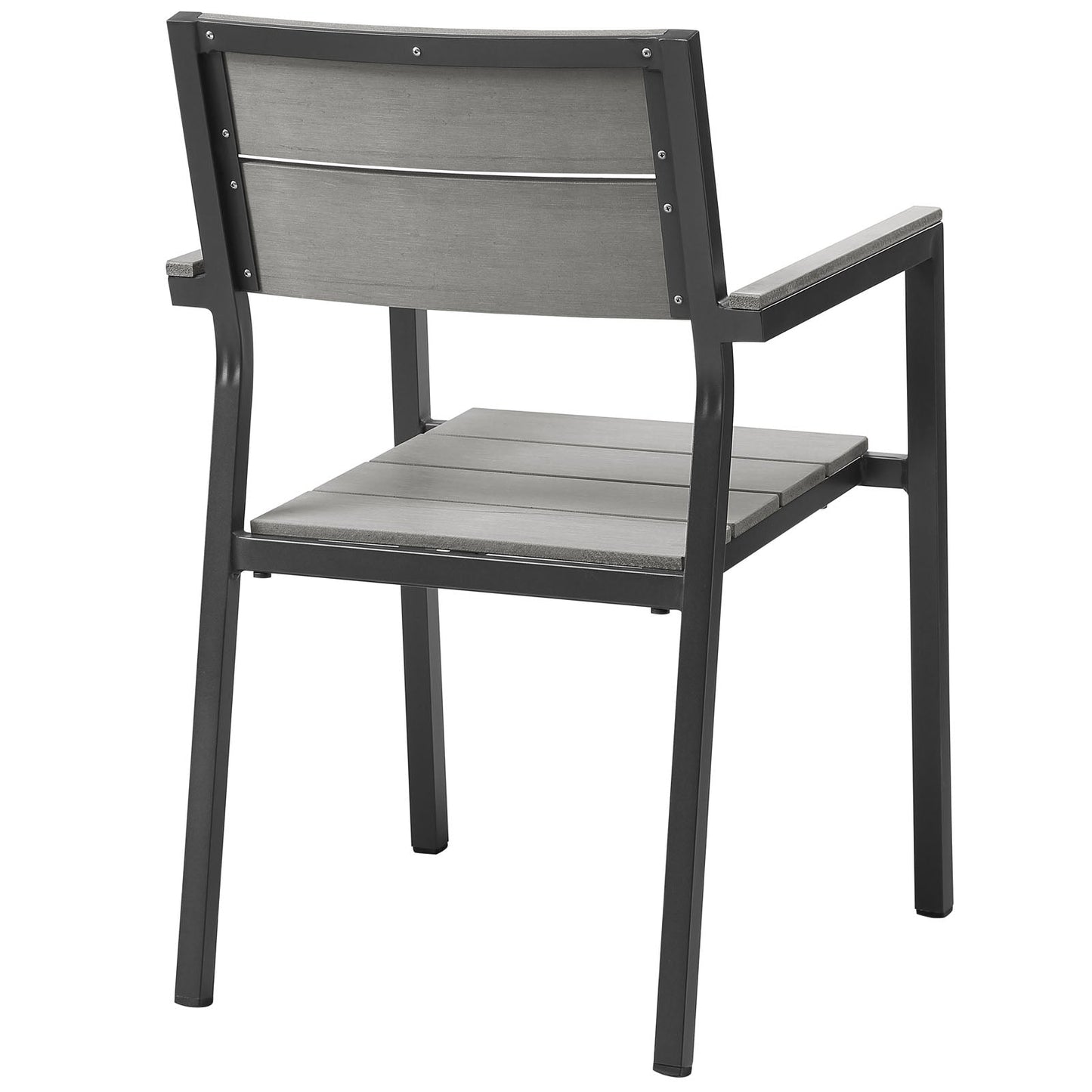 Modway Furniture Maine 5 Piece Outdoor Patio Dining Set - EEI-1761-WHI-LGR-SET