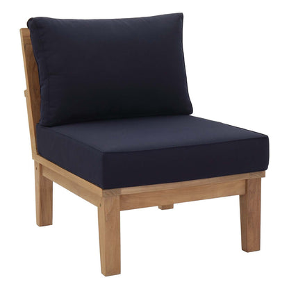 Modway Furniture Marina 6 Piece Outdoor Patio Teak Set by Modway - EEI-1816-NAT-GRY-SET