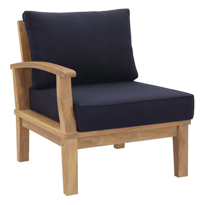 Modway Furniture Marina 4 Piece Outdoor Patio Teak Set by Modway – EEI-1818-NAT-GRY-SET