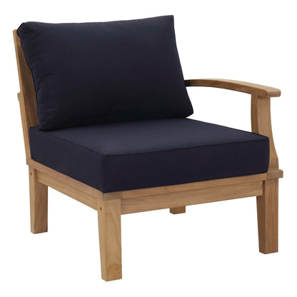 Modway Furniture Marina 4 Piece Outdoor Patio Teak Set by Modway – EEI-1818-NAT-GRY-SET