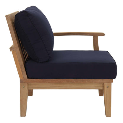 Modway Furniture Marina 4 Piece Outdoor Patio Teak Set by Modway – EEI-1818-NAT-GRY-SET