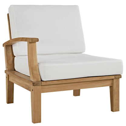Modway Furniture Marina 4 Piece Outdoor Patio Teak Set by Modway – EEI-1818-NAT-GRY-SET