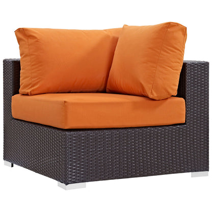 Modway Furniture Convene 5 Piece Outdoor Patio Sectional Set by Modway – EEI-2163-EXP-BEI-SET