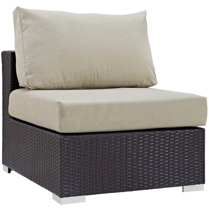 Modway Furniture Convene 5 Piece Outdoor Patio Sectional Set by Modway –EEI-2172-EXP-BEI-SET