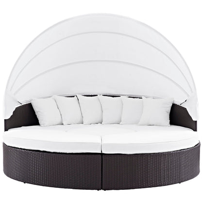 Modway Furniture Convene Wicker Rattan Outdoor Patio Canopy Sectional Daybed by Modway - EEI-2173-EXP-MOC-SET