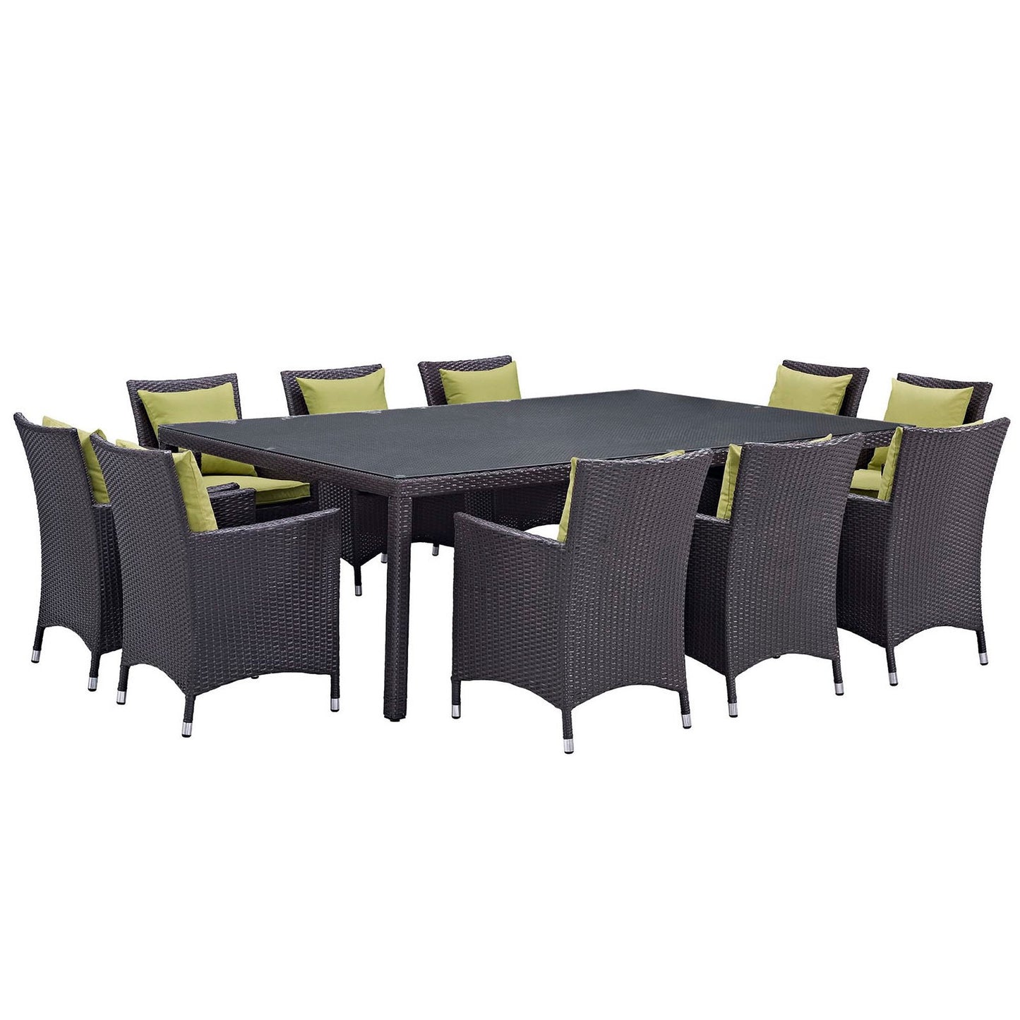 Modway Furniture Convene 11 Piece Outdoor Dining Set by Modway – EEI-2240-EXP-PER-SET