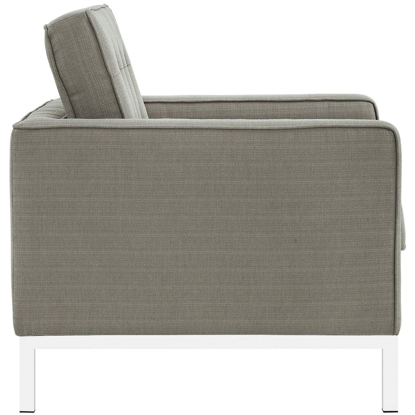 Modway furniture Loft Armchairs Upholstered Fabric Set of 2 - EEI-2440-LGR-SET