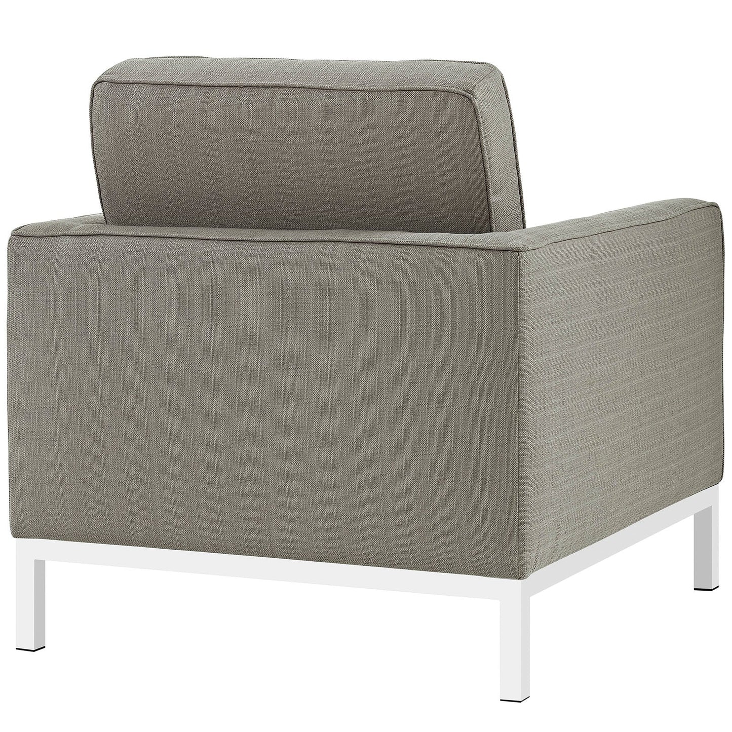 Modway furniture Loft Armchairs Upholstered Fabric Set of 2 - EEI-2440-LGR-SET