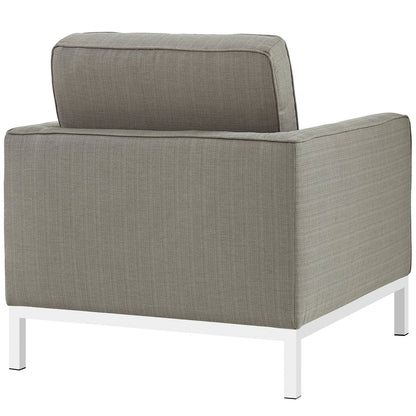 Modway furniture Loft Armchairs Upholstered Fabric Set of 2 - EEI-2440-LGR-SET