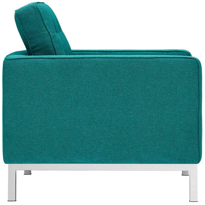 Modway furniture Loft Armchairs Upholstered Fabric Set of 2 - EEI-2440-LGR-SET