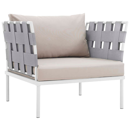Modway Furniture Harmony 5  Piece Outdoor Patio Aluminum Sectional Sofa Set by Modway – EEI-2623