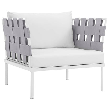 Modway Furniture Harmony 5  Piece Outdoor Patio Aluminum Sectional Sofa Set by Modway – EEI-2623
