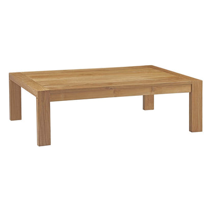 Modway furniture Upland Outdoor Patio Wood Coffee Table - EEI-2710-NAT