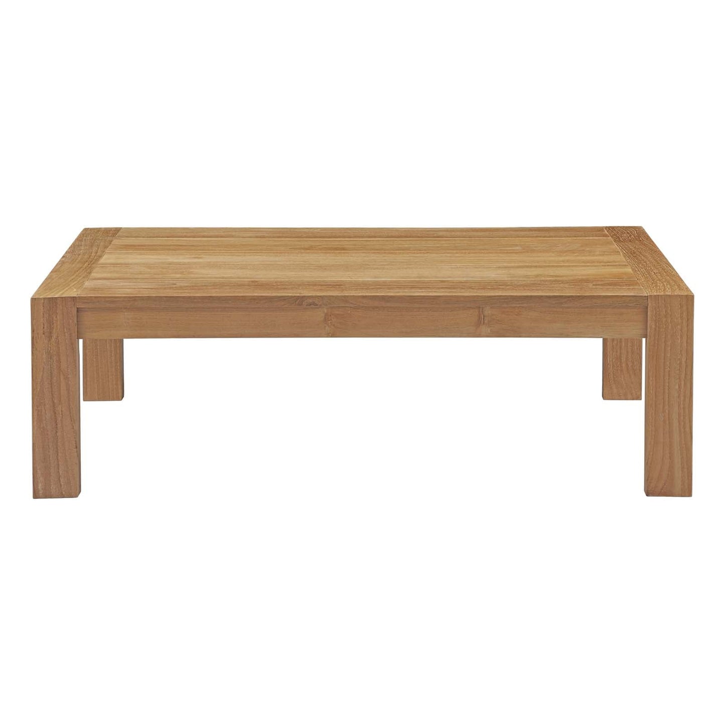 Modway furniture Upland 3 Piece Outdoor Patio Teak Set - EEI-3114-NAT-WHI-SET