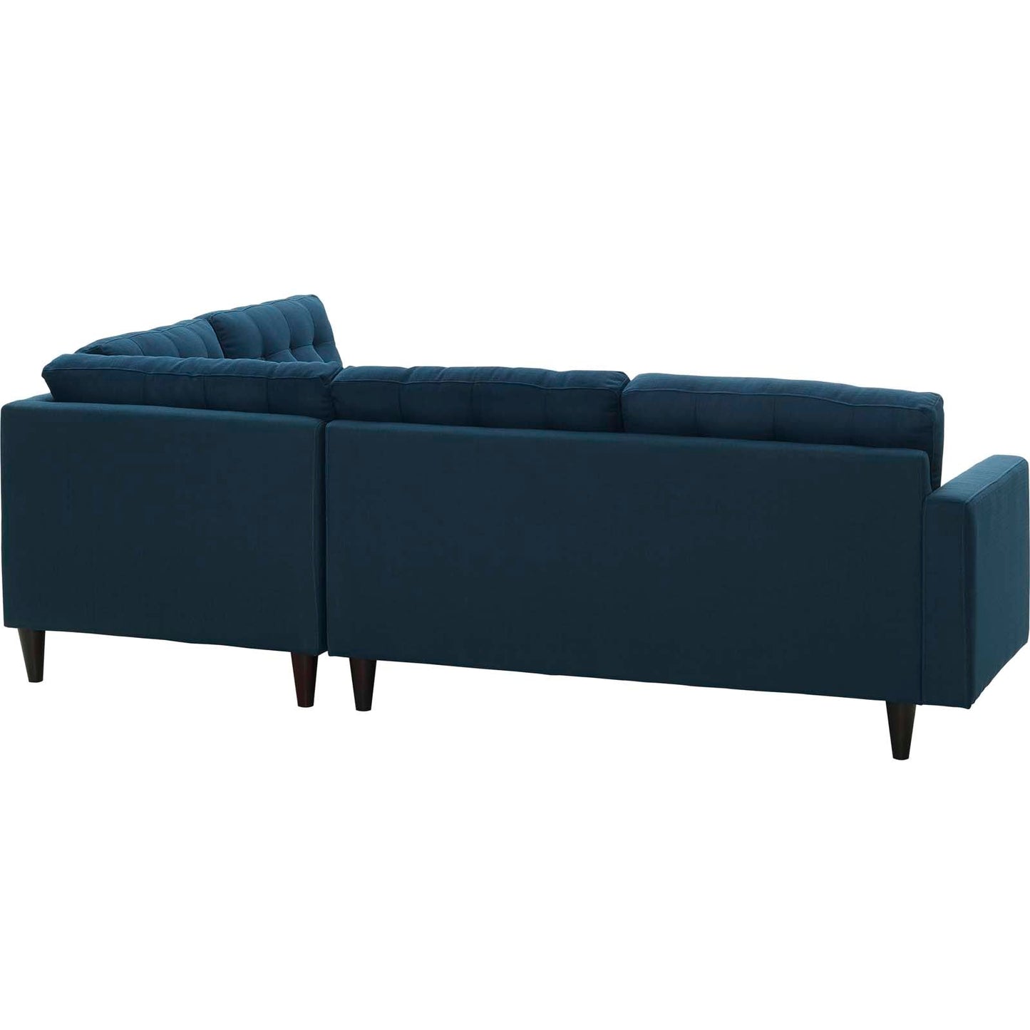 Modway furniture Empress 2 Piece Upholstered Fabric Right Facing Bumper Sectional - EEI-2797-AZU