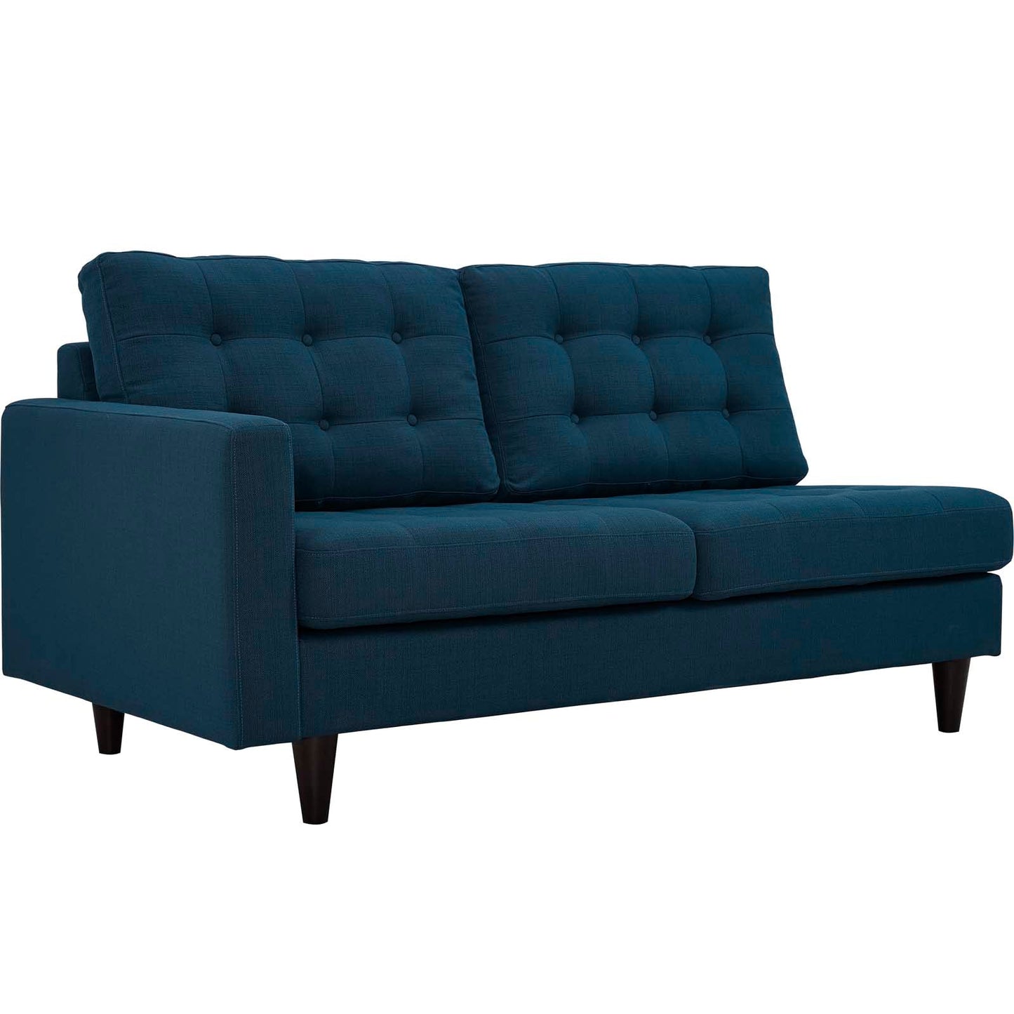 Modway furniture Empress 2 Piece Upholstered Fabric Right Facing Bumper Sectional - EEI-2797-AZU