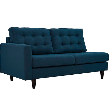 Modway furniture Empress 2 Piece Upholstered Fabric Right Facing Bumper Sectional - EEI-2797-AZU