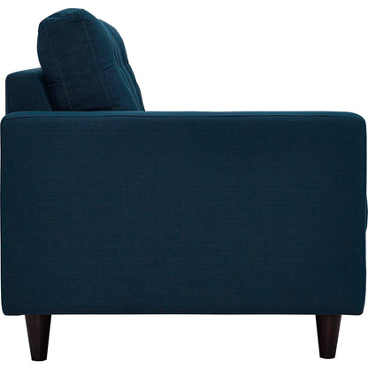 Modway furniture Empress 2 Piece Upholstered Fabric Right Facing Bumper Sectional - EEI-2797-AZU