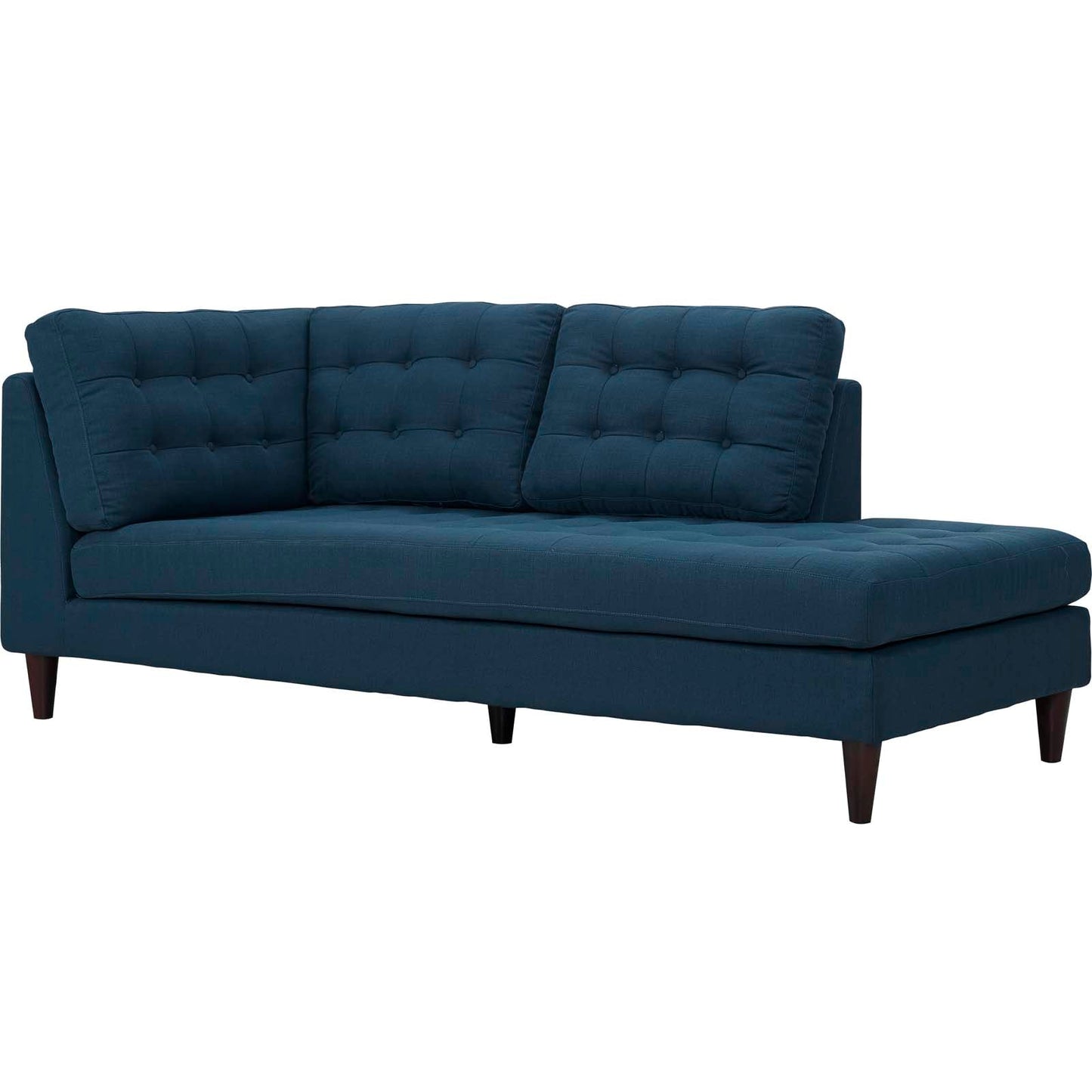 Modway furniture Empress 2 Piece Upholstered Fabric Right Facing Bumper Sectional - EEI-2797-AZU