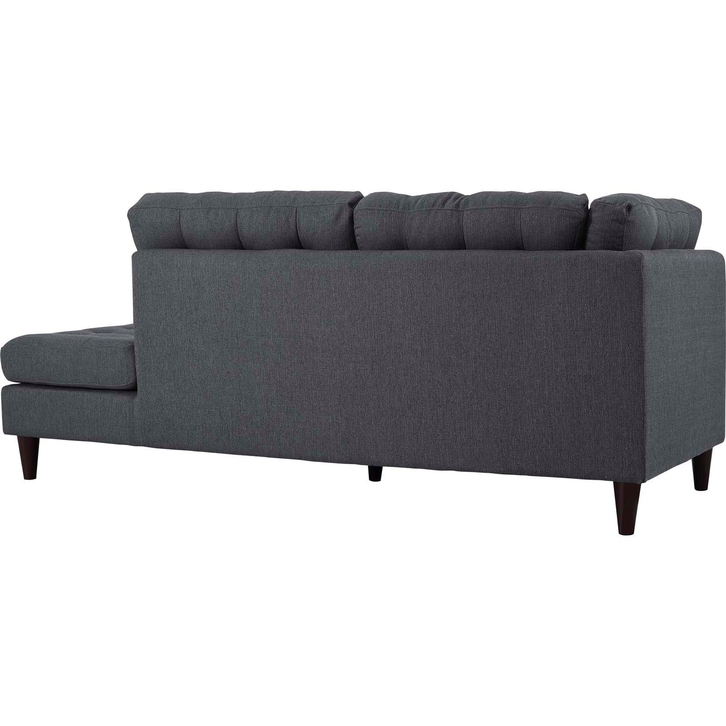Modway furniture Empress 2 Piece Upholstered Fabric Right Facing Bumper Sectional - EEI-2797-AZU