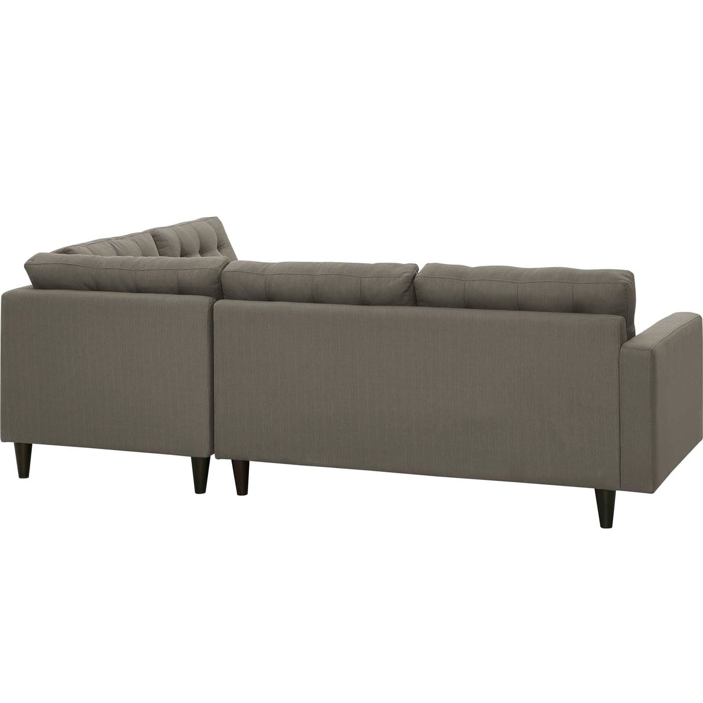 Modway furniture Empress 2 Piece Upholstered Fabric Right Facing Bumper Sectional - EEI-2797-AZU