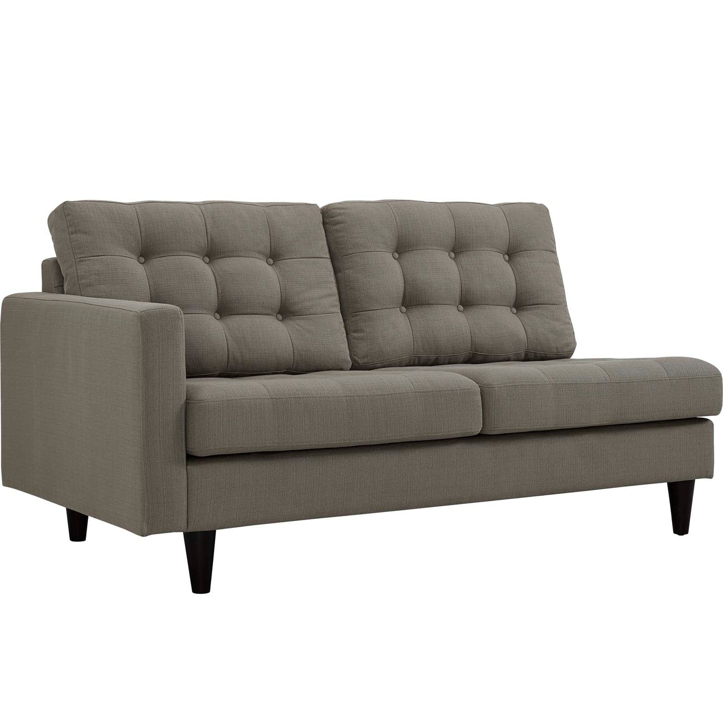 Modway furniture Empress 2 Piece Upholstered Fabric Right Facing Bumper Sectional - EEI-2797-AZU