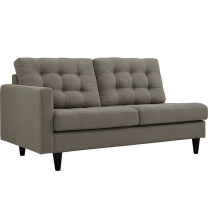 Modway furniture Empress 2 Piece Upholstered Fabric Right Facing Bumper Sectional - EEI-2797-AZU