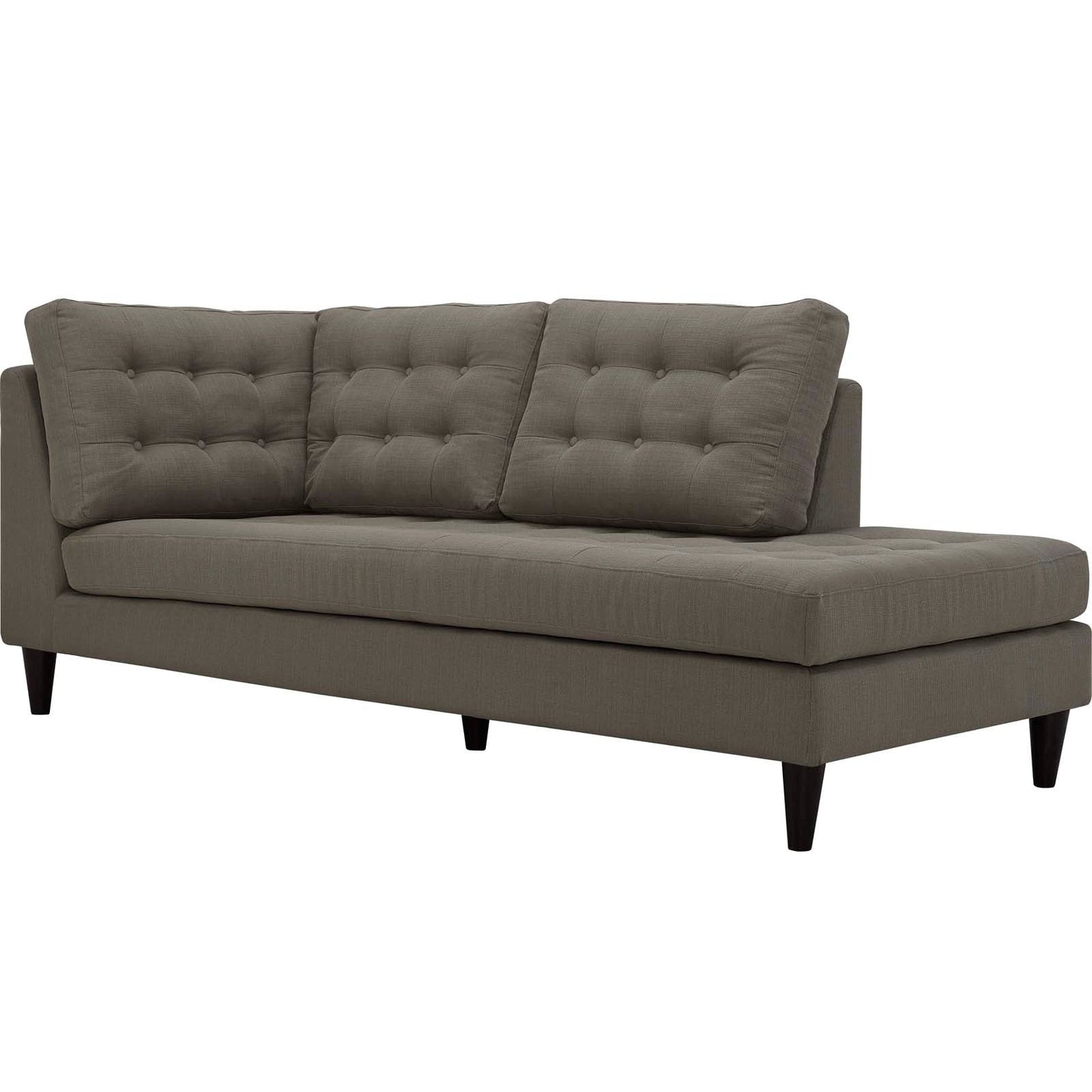 Modway furniture Empress 2 Piece Upholstered Fabric Right Facing Bumper Sectional - EEI-2797-AZU
