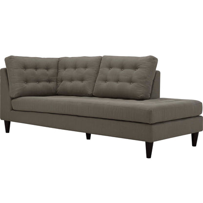 Modway furniture Empress 2 Piece Upholstered Fabric Right Facing Bumper Sectional - EEI-2797-AZU