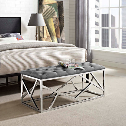 Modway Furniture Intersperse Bench - EEI-2867-SLV-SEA