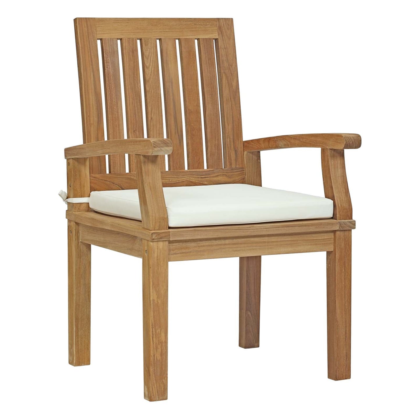 Modway Furniture Marina 11 Piece Outdoor Patio Teak Dining Set by Modway – EEI-3283-NAT-WHI-SET