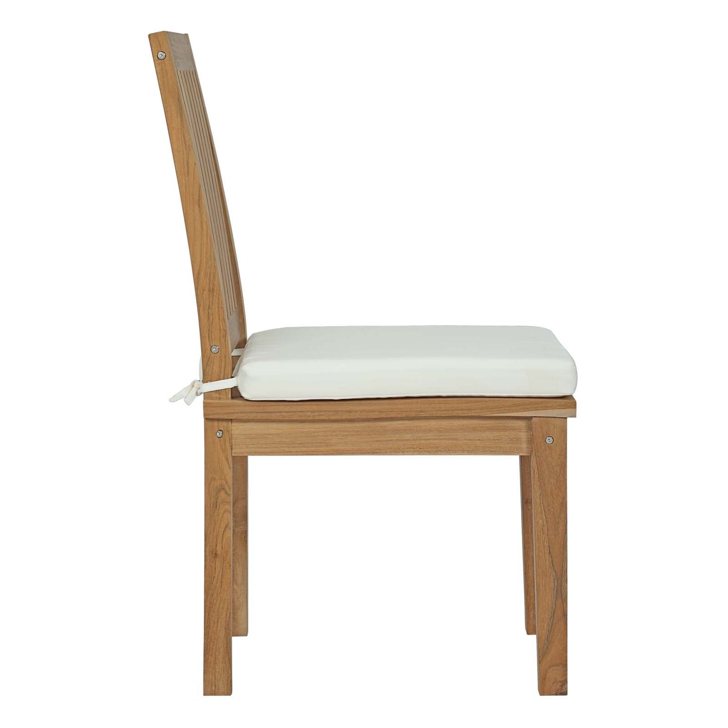 Modway Furniture Marina 7 Piece Outdoor Patio Teak Dining Set by Modway – EEI-3294-NAT-WHI-SET