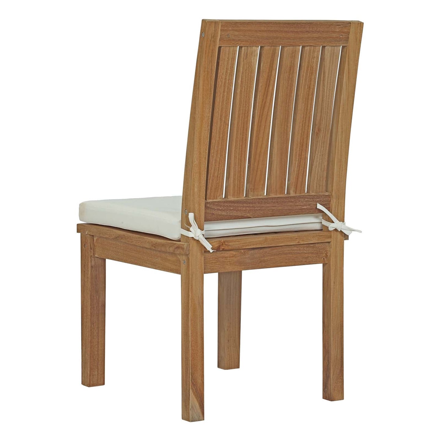 Modway Furniture Marina 7 Piece Outdoor Patio Teak Dining Set by Modway – EEI-3294-NAT-WHI-SET