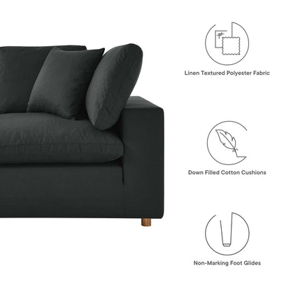 Modway Furniture Commix 5 Piece Down Filled Overstuffed Sectional Sofa by Modway - EEI-3359-BLK