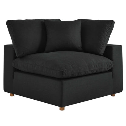 Modway Furniture Commix 8-Piece Down Filled Overstuffed Sectional Sofa by Modway - EEI-3363-BLK