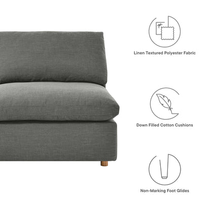 Modway Furniture Commix 8-Piece Down Filled Overstuffed Sectional Sofa by Modway - EEI-3363-BLK