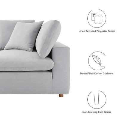 Modway Furniture Commix 8-Piece Down Filled Overstuffed Sectional Sofa by Modway - EEI-3363-BLK