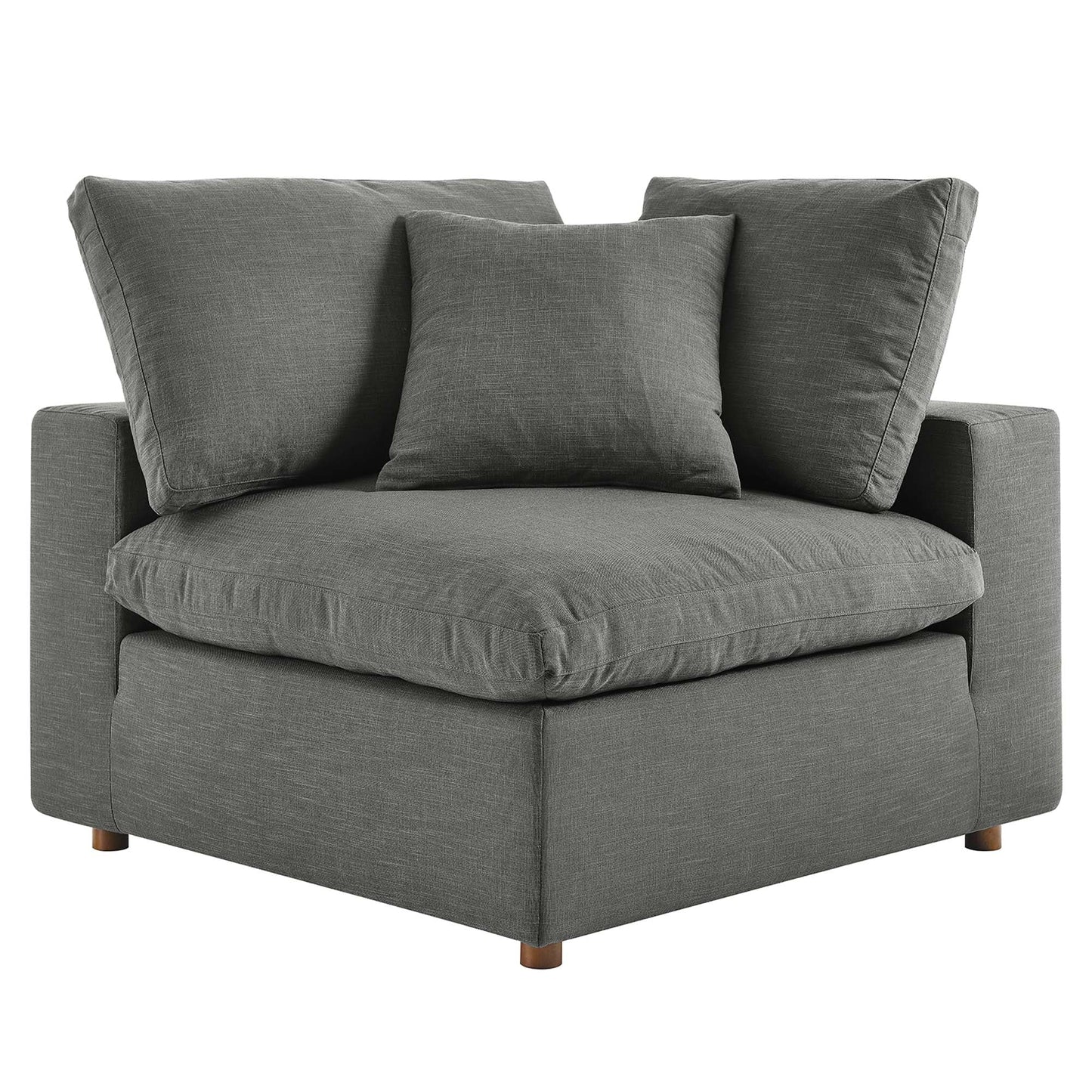 Modway Furniture Commix 7-Piece Down Filled Overstuffed Sectional Sofa by Modway - EEI-3364-BLK