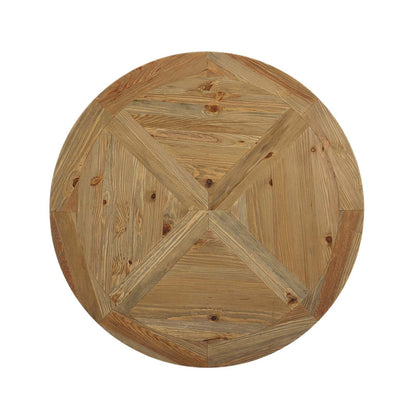 Modway Furniture Column 47" Round Pine Wood Dining Table - EEI-3491-BRN