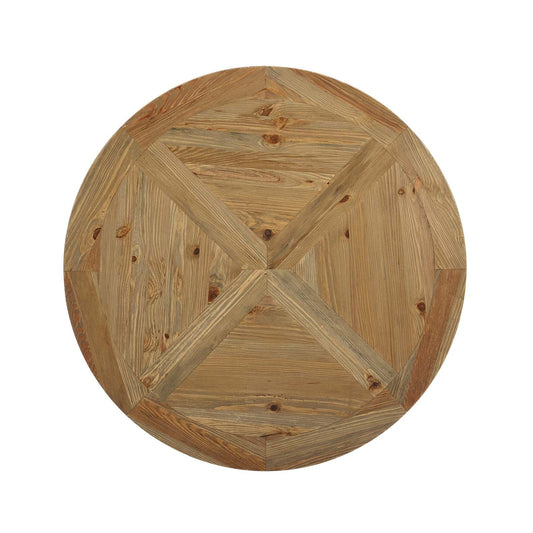 Modway Furniture Column 47" Round Pine Wood Dining Table - EEI-3491-BRN