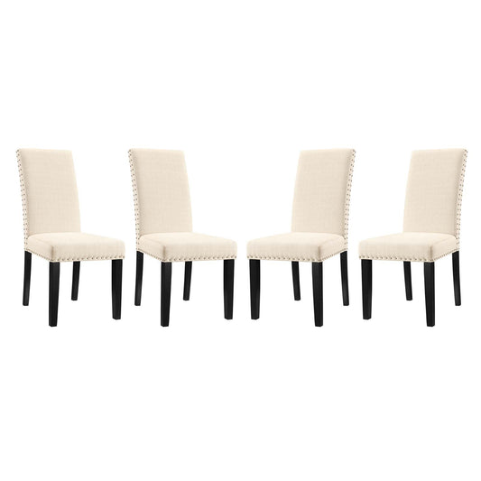 Modway furniture Parcel Dining Side Chair Fabric Set of 4 - EEI-3552-BEI