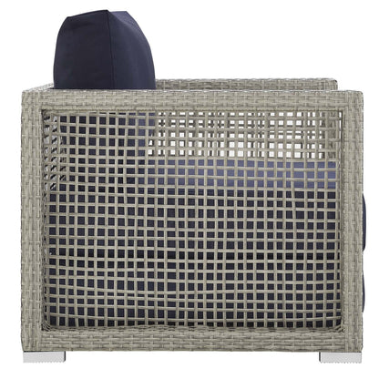 Modway Furniture Aura 3 Piece Outdoor Patio Wicker Rattan Set – EEI-3595-GRY-GRY-SET