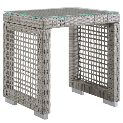 Modway Furniture Aura 3 Piece Outdoor Patio Wicker Rattan Set – EEI-3595-GRY-GRY-SET