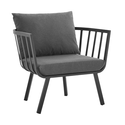 Modway Furniture Riverside 5 Piece Outdoor Patio Aluminum Set by Modway – EEI-3783-SLA-WHI