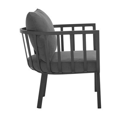 Modway Furniture Riverside 5 Piece Outdoor Patio Aluminum Set by Modway – EEI-3783-SLA-WHI
